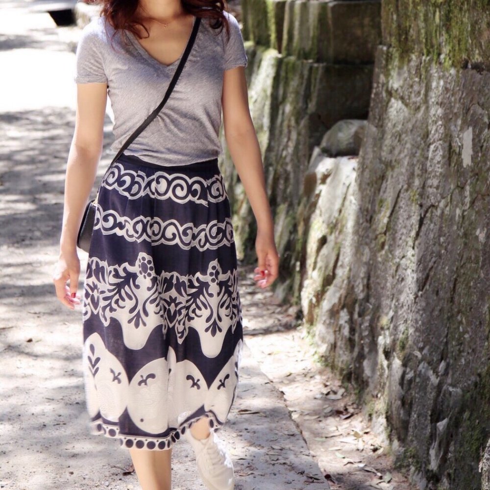 J. Crew Midi Skirt in Size 0